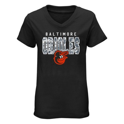 Mlb Baltimore Orioles Women's Lightweight Bi-blend Hooded T-shirt : Target