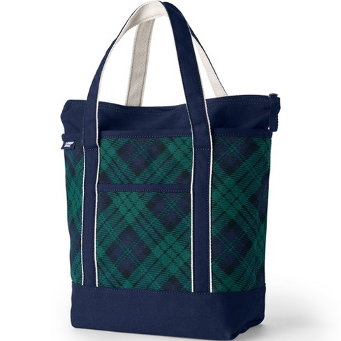 Lands' End Medium Print Canvas Tote Bag