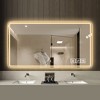 Whisen Touchable LED Bathroom Vanity Wall Mirror with Adjustable Dimmable Lights and One-Touch Defogging - 3 of 4