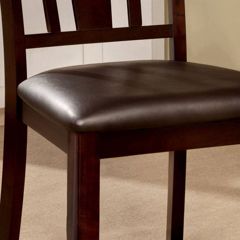 Set of 2 Glaivewood&#160;Barred Back Leatherette Padded Side Chair Espresso - HOMES: Inside + Out, 4 of 5