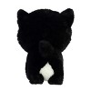 Aurora Small Tuxedo Cat Teddy Pets Playful Stuffed Animal Black 7" - 4 of 4
