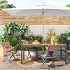 6'x10' Rectangular Outdoor Patio Market Umbrella with Faux Wood Pole - Threshold™ - 2 of 4