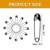 Unique Bargains Brooch Badge Clothes Sewing DIY Craft Metal Small Safety Pins Black 100 Pcs - 2 of 4