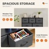 SKRAN Desser For Bedroom With 7 Fabric Drawers Organizer Storage Closet Chest Clothes Cabinet, Clothes Organizer,Kids Dresser Organization - 4 of 4