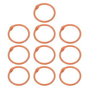 Unique Bargains Metal Anti-Rust Round Binder Rings for Key Chain Scrapbooks 10 Pcs - 1 of 4