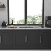 Gulches 33"x22" Drop-in Single Bowl Topmount Kitchen Sink, 16 Gauge T304 Stainless Steel, 10" Deep - 3 of 4