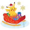 Boy's Pokemon Christmas Pikachu Sleigh T-Shirt - 2 of 4