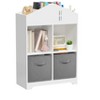 NicBex Bookcases for Living Room Multifunction Display Stand Bookshelf Toy Storage Organizer with 3 Collapsible Fabric Drawers for Bedroom - 3 of 4