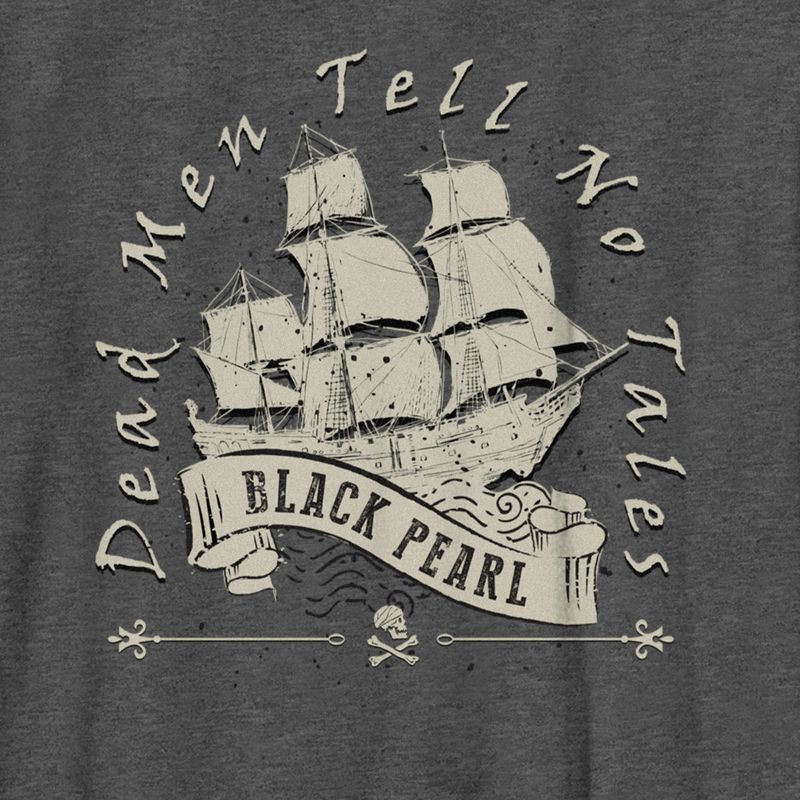 Boy's Pirates of the Caribbean: Dead Man's Chest Dead Men Tell No Tales Black Pearl T-Shirt, 2 of 6