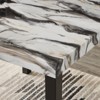 Roundhill Furniture Cavira Modern Faux Marble Counter Height Dining Table - 3 of 4