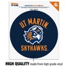 University of Tennessee Martin Skyhawks Logo Automotive Car Window Locker Circle Bumper Sticker - 3 of 4
