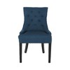 CAVINAS Modern Cheney Dining Chair, Seating for Dining, Accent Chair, Upholstered Armless Chair with Diamond Stitching and Wooden Legs (set of 2) - 4 of 4