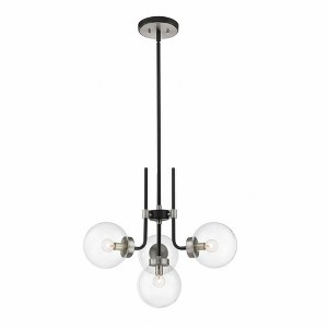 Z-Lite Parsons 4 - Light Chandelier in  Matte Black/Brushed Nickel - 1 of 2