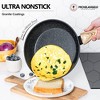 MICHELANGELO Pots and Pans Set Nonstick, Kitchen Cookware Sets with Black Granite Coating, Non Toxic Cookware Set Induction Compatible, 12 Pcs - 2 of 4