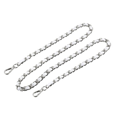 Unique Bargains Metal Corrosion-Resistant PU Leather Purse Flat Chain Straps