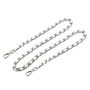 Unique Bargains Metal Corrosion-Resistant PU Leather Purse Flat Chain Straps - 1 of 3