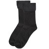 Memoi Women's Pindot Soft-Fit Thick Cuff Cotton Rich Crew Sock - 3 of 4