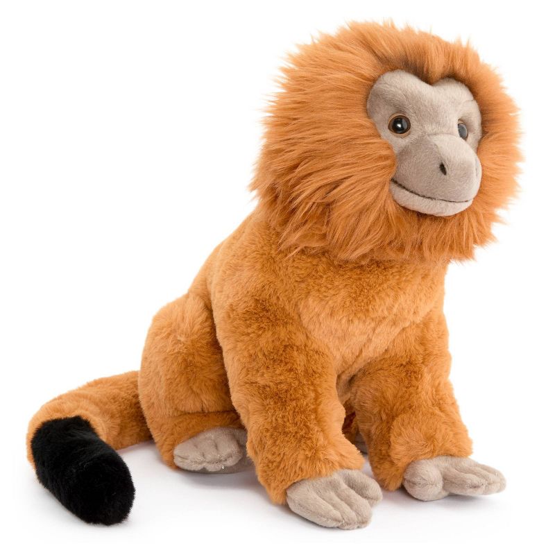 FAO Schwarz 12&#34; Baby Monkey Gold Lion Tamarin Toy Plush, 1 of 9