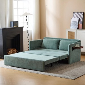 NicBex 3-in-1 Convertible Chair/Floor Bed - Sofa to Sleeper with Charging Tray Table, Fabric Upholstery - 1 of 4