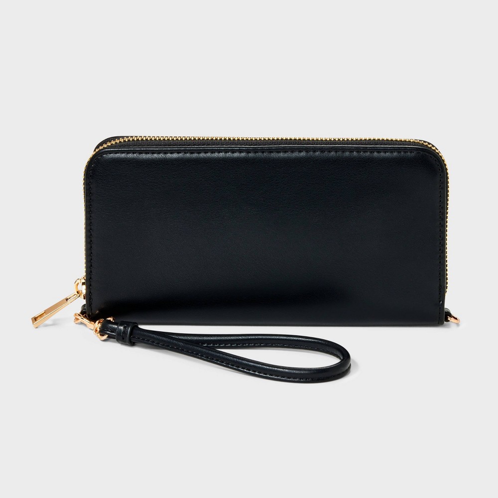 Assorted Large Around Zip Wallet - A New Day™ Black and Mini Round Purse And Evening bag with diamonds 