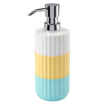 Izod Clubhouse Stripe Aqua Lotion Dispenser