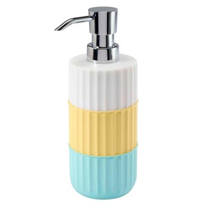 Izod Clubhouse Stripe Aqua Lotion Dispenser - 1 of 3