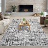 Modern Geometric Washable Rug – Low Pile, Non-Slip, Soft Stain-Resistant Carpet for Bedroom, Living Room, Dining - 2 of 4
