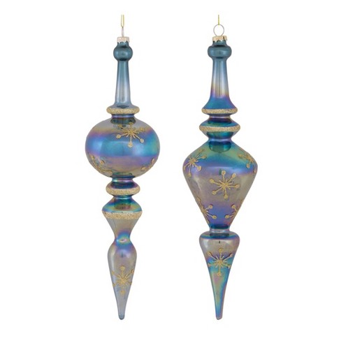 Melrose International Irredescent Glass Ball Ornament (Set of 6)