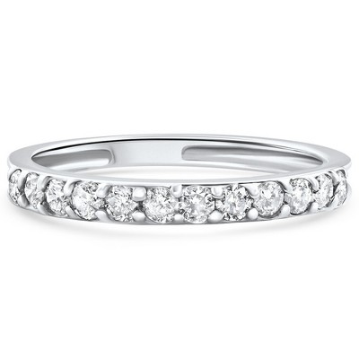 Pompeii3 3/8ct Pave Diamond Ring 14K White Gold