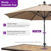 PURPLE LEAF Patio Umbrella Outdoor Table Umbrella Aluminum Frame Market Umbrella Sun Umbrella with 8 Sturdy Ribs - 3 of 4