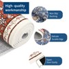 Area Rug Floral Washable Rug Vintage Non-Slip Carpet Indoor Floor Stain Resistant Carpets for Bedroom - 3 of 4