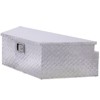 39 inch aluminum trailer tongue toolbox, practical toolbox, outdoor pickup truck storage manager toolbox, with lock key,silver - 4 of 4