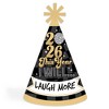 Big Dot of Happiness Disco New Year - Cone Party Hats - Groovy 2026 NYE Resolution Cone Party Hat for Kids and Adults - Set of 8 (Standard Size) - 4 of 4