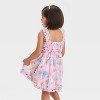 Toddler Girls' Disney Princess Cinderella Belle Jasmine Chiffon Dress - Pink - 2 of 3