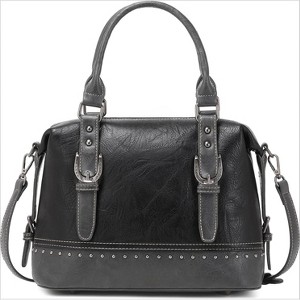 Top Handle Purse Hobo Shoulder Barrel Satchel Handbags for Women - 1 of 4