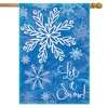 Briarwood Lane House Flag 40x28 For Outdoor Glistening Snowflakes Winter House Flag Flag For Winter House Flag - 2 of 4