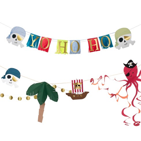 Meri Meri Pirate Icon Garland (11.5' With Excess Cord - Pack Of 1) : Target