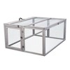 DOMETOUR Folding Rabbit Hutch with Roosting Bar, Wood Collapsible Guinea Chick Run, Outdoor Bunny Cage, Portable - 3 of 4