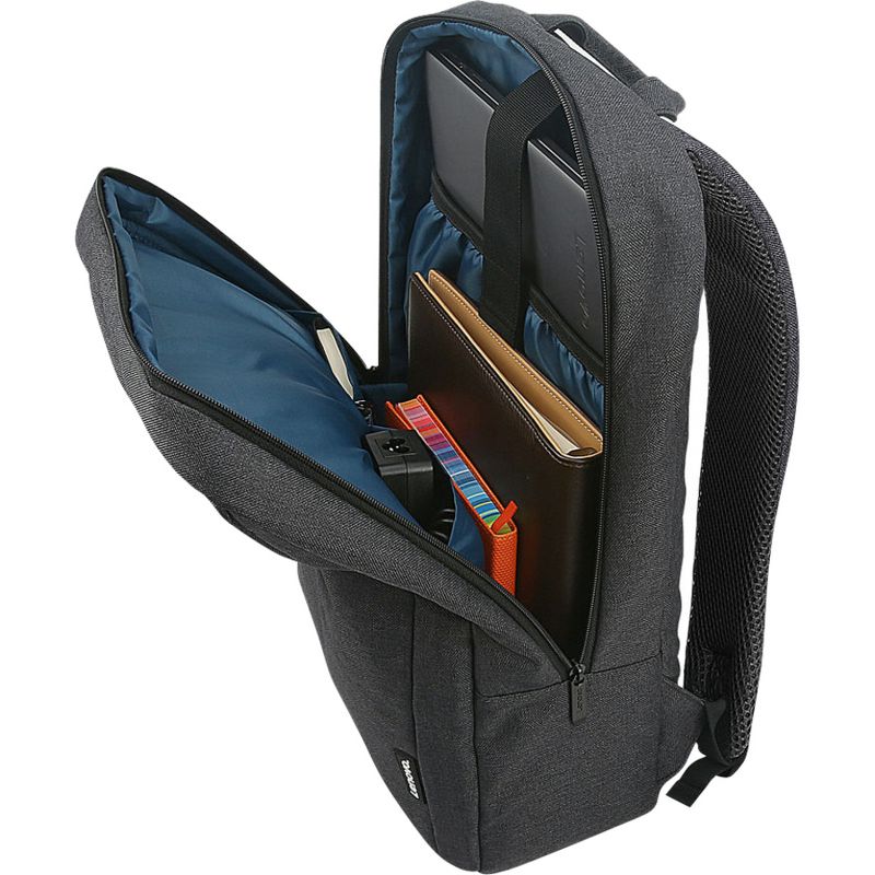 Lenovo B210 Carrying Case (Backpack) for 15.6" Notebook - Black - Water Resistant Interior - Polyester Body - Shoulder Strap, Handle, 2 of 6