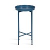 Kate and Laurel Celia Round Metal Foldable Tray Accent Table - 4 of 4