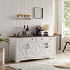 TIRAMISUBEST 61" TV stand for living room, multifunctional combination TV stand, large capacity storage cabinet - 2 of 4