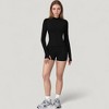 Anna-Kaci Active Women's Long Sleeve Zip-Up Athletic Jacket with Thumbholes and High Neckline - 3 of 4