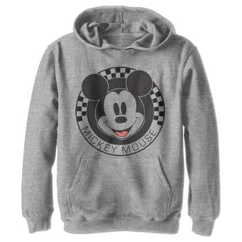 Boy's Disney Mickey Mouse Checkers Pull Over Hoodie