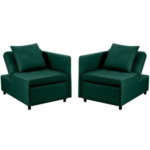Ainfox 2PCS 3 in 1 Folding Sofa Bed With Armrest - 1 of 1