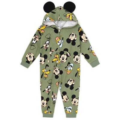 Disney Mickey Minnie Donald Daisy Pluto Womens Fleece Nightshirt