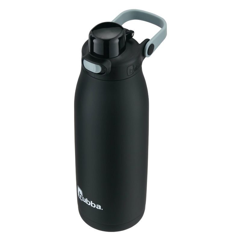 bubba 32oz Radiant Push Button Water Bottle with Straw Rubberized Stainless Steel Licorice, 3 of 10