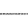 Black Bow Jewelry 4.5mm, 14k White Gold D/C Quadruple Rope Chain Bracelet - 2 of 4