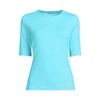 Lands' End Women's SunShade UPF 50 Elbow Sleeve Relaxed Rash Guard - 3 of 3