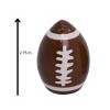Transpac Dolomite Football Salt and Pepper Shaker Set of 2 Ceramic Shakers for Spring Tabletop Decor - 4 of 4