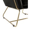 Vynxaria Keira 29.5" Green Velvet Accent Chair with Gold Metal Base - 4 of 4